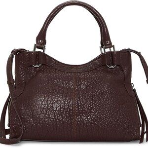 Vince Camuto NEW Leather 'Kayli'  2-in-1 Bag Midnight Plum 15" x 13"